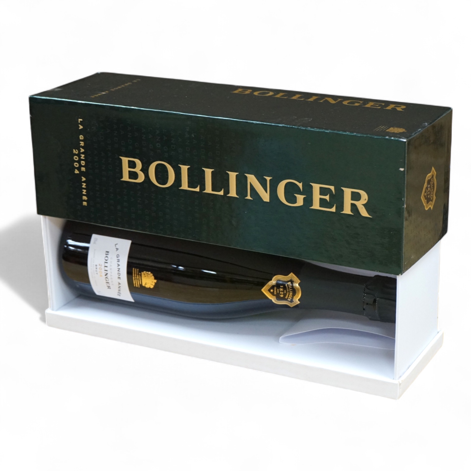 Bollinger, La Grande Annee, 2004, one bottle, boxed. Box 33cm high. Condition - unknown storage
